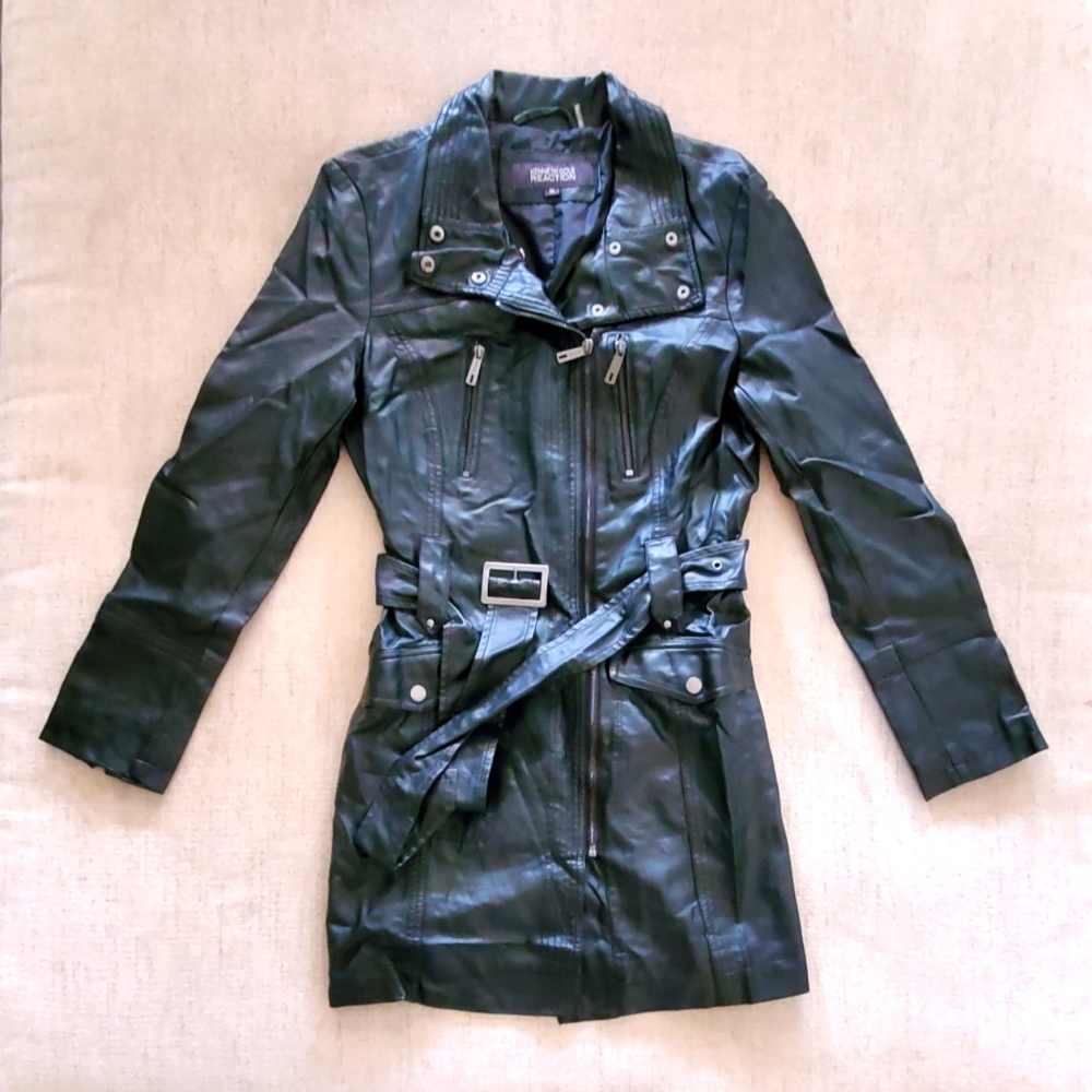 Faux Leather Trench Coat Reaction by Kenneth Cole